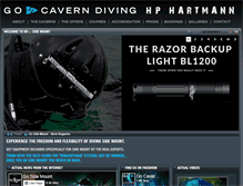 Tablet Screenshot of gocaverndiving.com